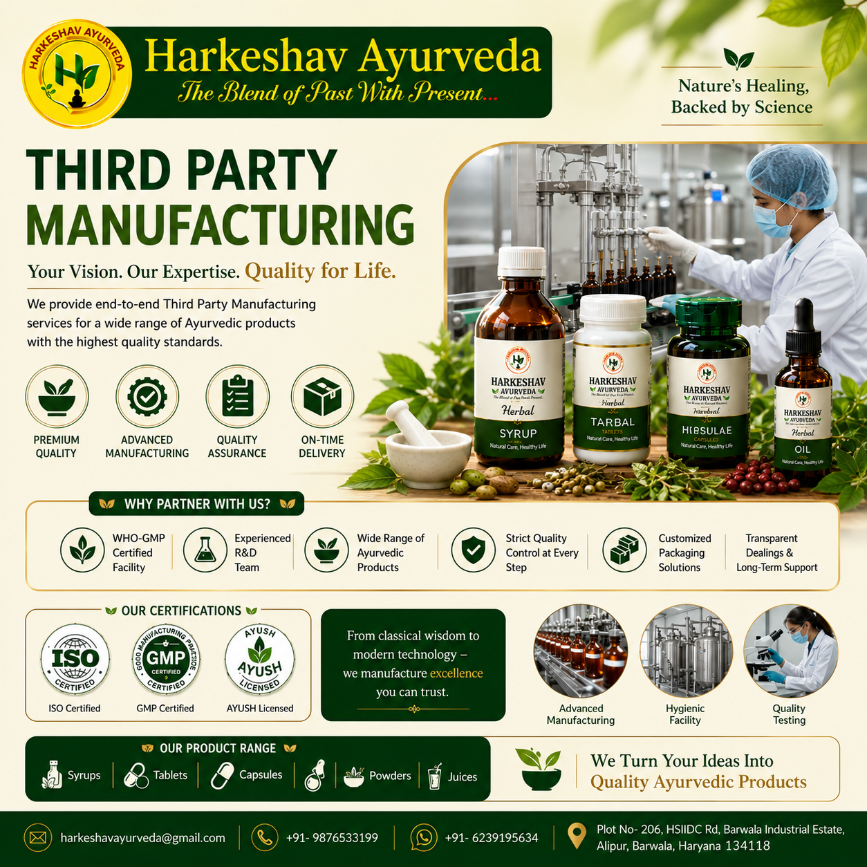 Third Party Manufacturing​​