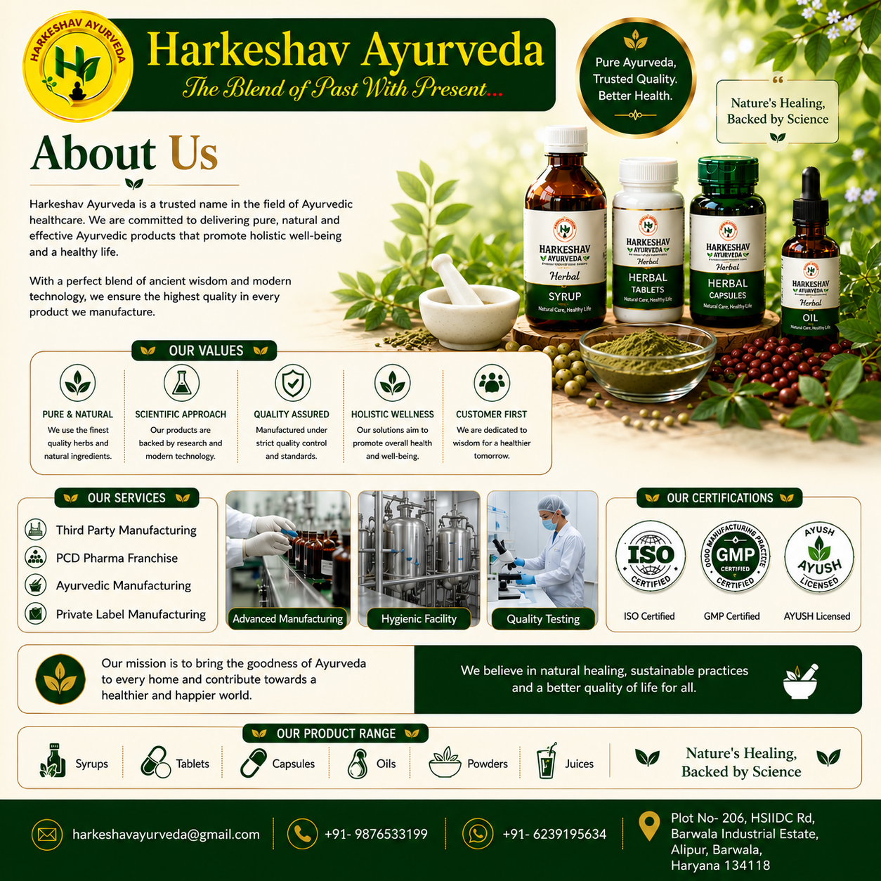 Ayurvedic PCD Company